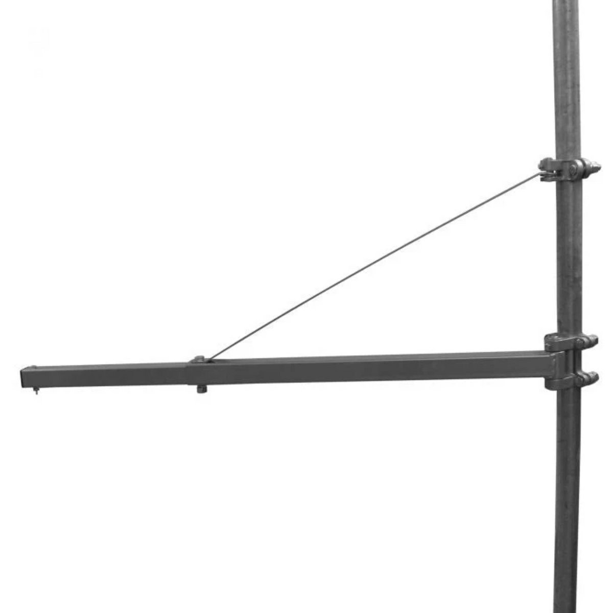 Extendable rotary hoist frame