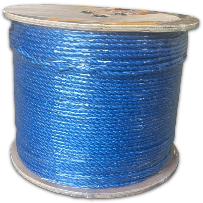 Duct Draw Rope  - 6mm Blue Polypropylene 500m
