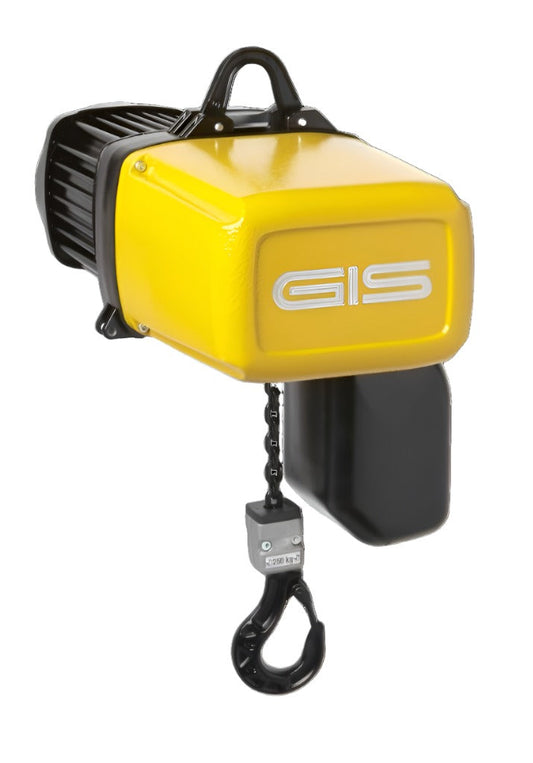 GIS GPM250/1NF ELECTRIC CHAIN HOIST WITH EYE SUSPENSION - MAX 320kg SWL GPM250/1NF - HOL 20m - 320Kg SWL - 400v 3phase 50Hz
