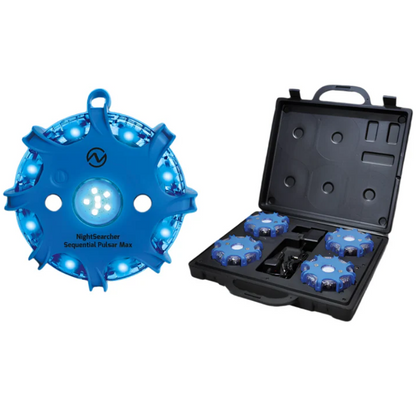 Pulsar Max Sequential - 360º Illumination - Rechargeable Hazard Warning Lights (set of 4)