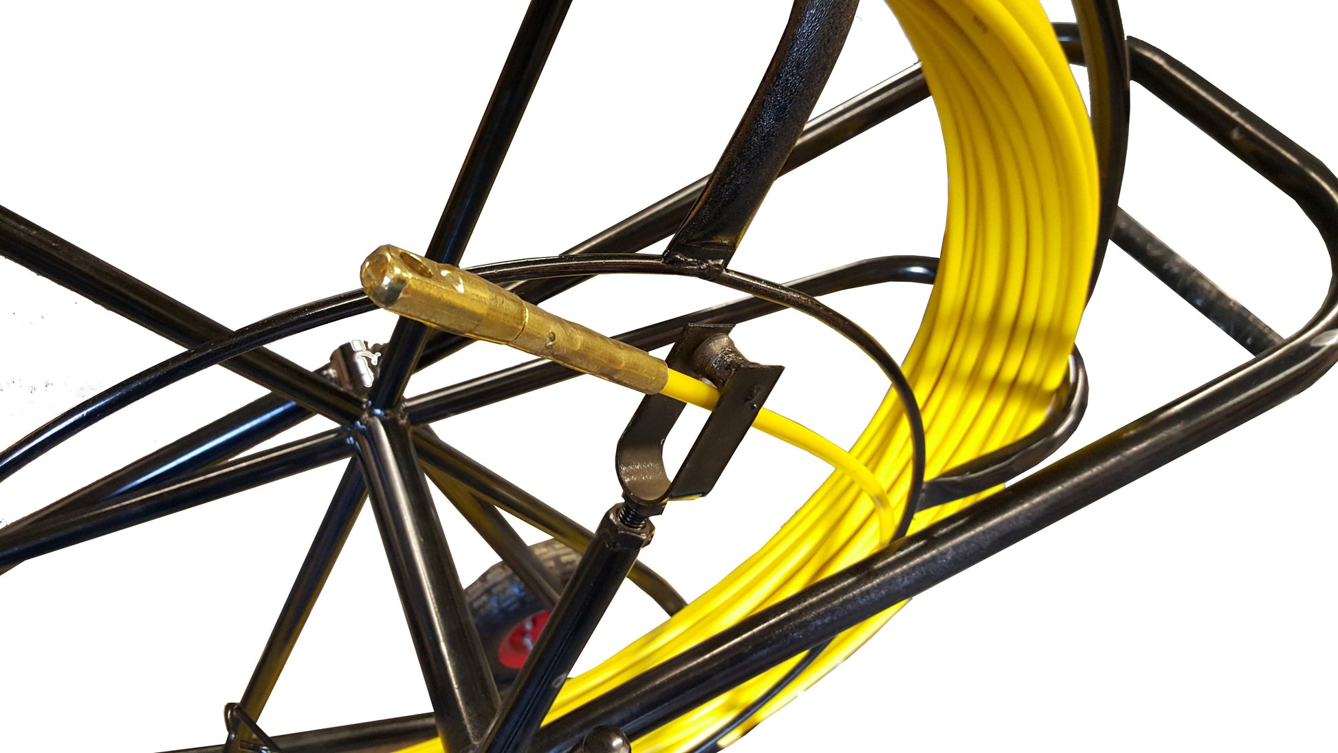 Conduit Rodding Equipment - 9mm  Yellow Duct Rod on Black Reel / Cobra