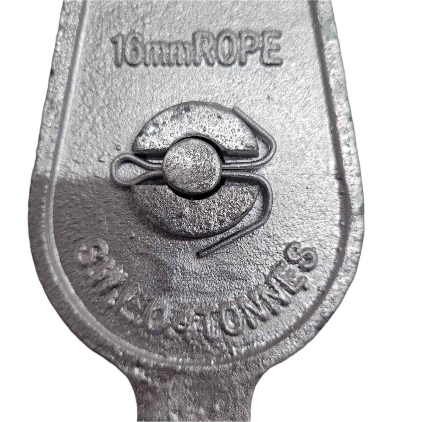 Galvanised Malleable Iron GMI Pulley Block - Single - Swivel Oval Eye