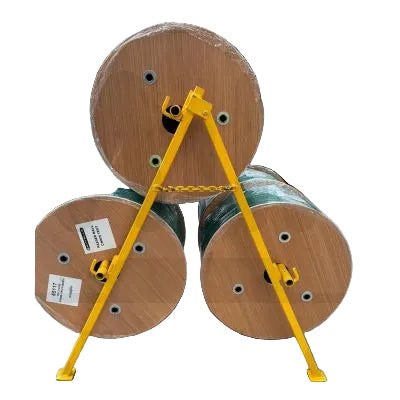 CABLEITUK Double Decker A-Frame Cable Drum Stand Dispenser
