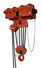 1.0t CAPACITY TIGER COMBINED CHAIN BLOCK & GEARED TRAVEL TROLLEY, CCBTGS 80-128mm 8m