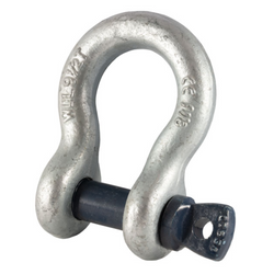  GT Blue Pin Grade 6 Bow Shackles with Screw Collar Pin