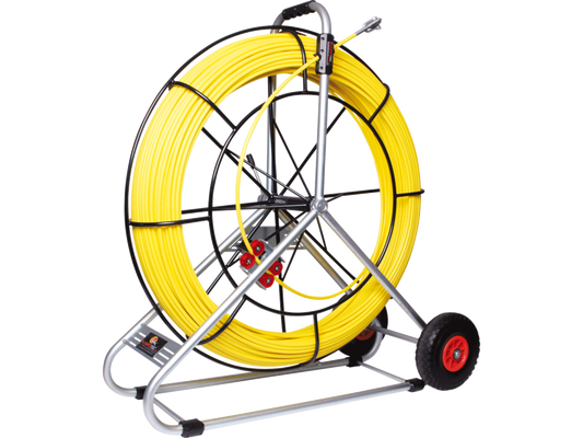 RUNPOTEC - FIBERGLASS ROD Ø 11 MM WITH STEEL CAGE INCL. NEW DOUBLE-OUTLET SYSTEM 300m 300m / 11mm