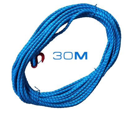 Securpulley 18mm Diameter Polypropylene Rope - 30m with Hook