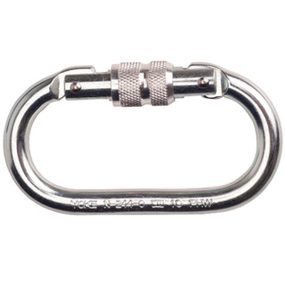  Portwest - Aluminium Twist Lock Carabiner - Connector Silver