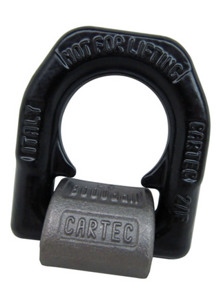  Cartec Grade 10 Single Base Weld-on Lashing Ring with Spring - 831X