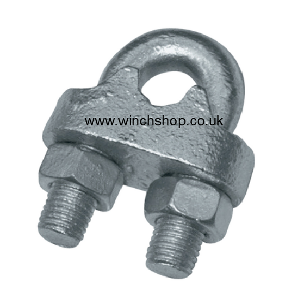 Galvanised Steel Wire Rope Grips DIN741 25mm