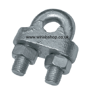  Galvanised Steel Wire Rope Grips DIN741 25mm