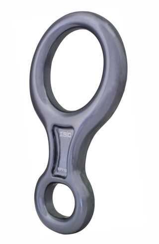  ISC Figure 8 Descender (Aluminium) - MBS 25kN - Rope Dia 8 to 13mm Polished