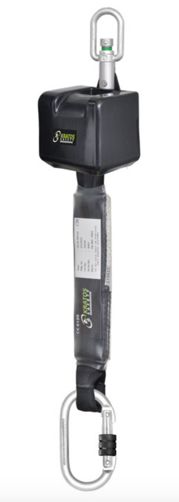 Kratos - Voras Lightweight Retractable Webbing Fall Arrest Block - Length 2.5m 2.5m