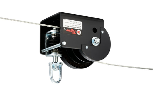 TIGER - HW-2000 HAND WINCH 2000lbs (900kg) (450kg each side) - Split Drum with Loop Drive