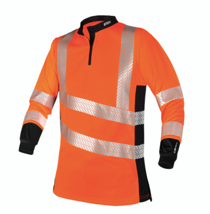 STEIN -  X25 VENTOUT Hi-Viz T-Shirt Long Sleeve - Orange - Assorted Sizes