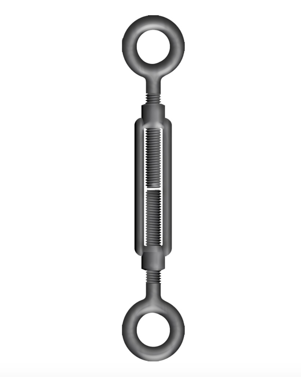 Open Body Mild Steel Straining Screw Eye/Eye 16mm