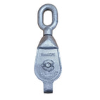 Galvanised Malleable Iron GMI Pulley Block - Single - Swivel Oval Eye 4