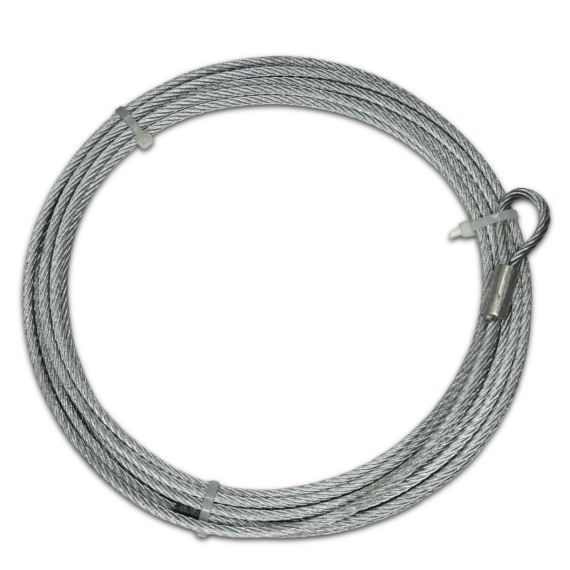 5mm 7 x 19 Galvanised Wire Rope, 10 metres long