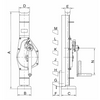 Technical Drawing with Dimensions Labelled of Pfaff STW-V Raku Steel Jack 