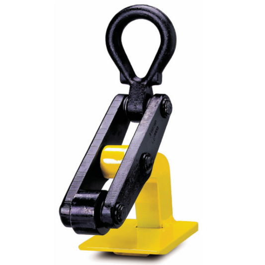 Yellow and Black Camlok RH Horizontal Plate Clamp with Roller
