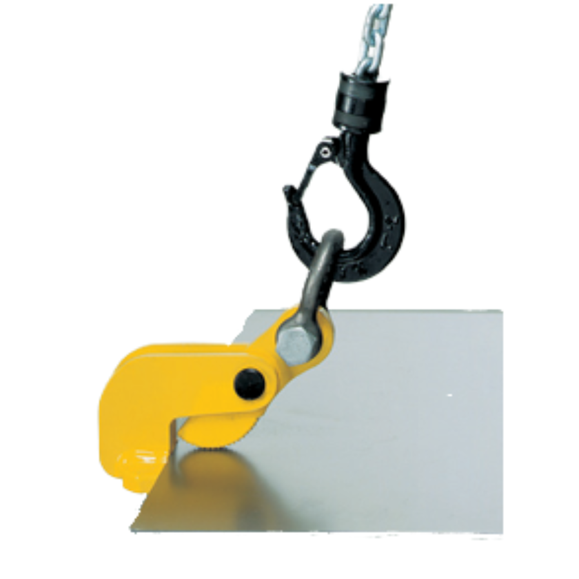 Camlok THK Thin Sheet Horizontal Plate Clamp in use