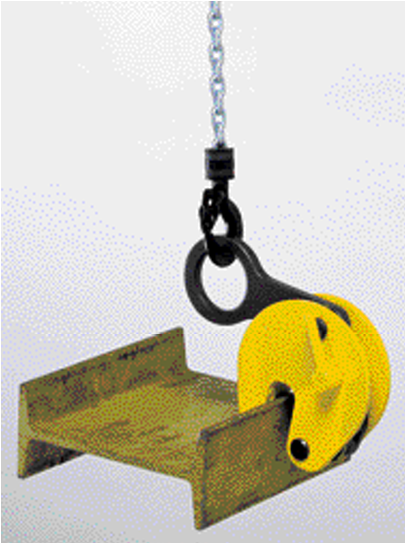 Camlok TTR Girder Grab for Vertical Transport in use