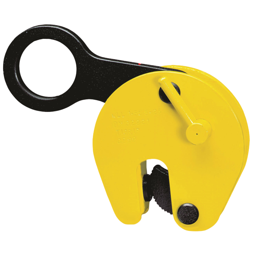 Yellow and Black Camlok TTR Girder Grab for Vertical Transport