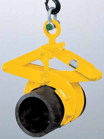 Yellow Camlok TRU Roundstock Grab in use