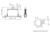 Camlok DA Low Headroom Drum Grab Dimensions Diagram