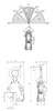 Technical Drawing of Camlok CY Vertical Plate Clamp