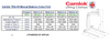 Camlok TKG-VH Manual Balance Crane Forks Dimensions Table with Diagram