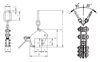 Technical diagram of Camlok TWG Clamp with measurements and angles.