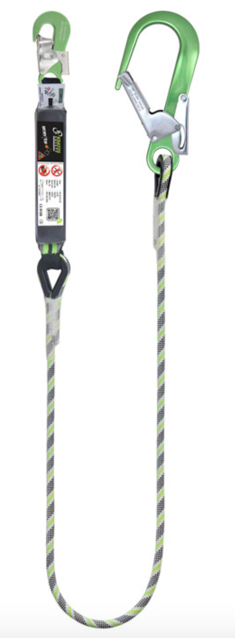 2m Gravity-S Shock Absorbing Anti-Cut Kernmantle Lanyard with Scaff Hook 2m
