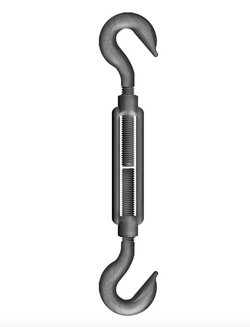  Open Body Mild Steel Straining Screw Hook/Hook 24mm