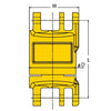 YOKE G80 Insulated Blank Swivel Dimensions