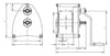 WIMAG - SW1250 Braked Rope Hand Winch 1250kg