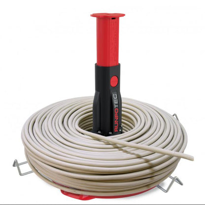 RUNPOTEC Red and Black Multi-Function Mandrel for XB 300, 500 & 500T in use with XB Cable Roller