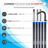 Clamped Carbon Fibre Gutter Vacuum Pole Kit (51mm Diameter) 20ft-40ft Kits 40ft (12m) Kit