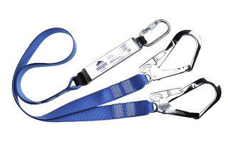  Portwest - Double Webbing Lanyard With Shock Absorber Royal Blue