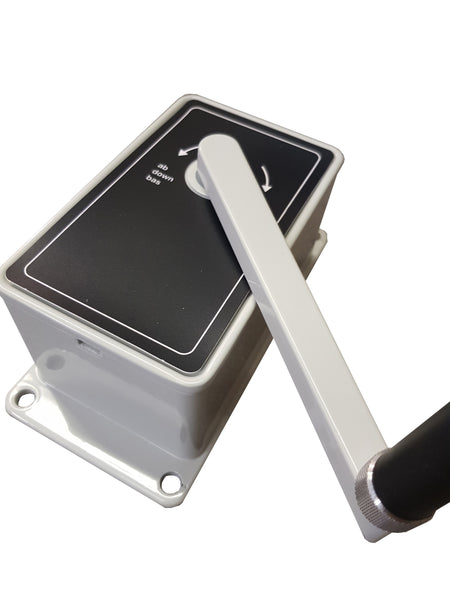 AG100 - Hand Winch with Aluminium Die Cast Construction, ideal for operating washing lines and similar uses - from RiggingUK. 