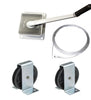 AG45 - 45kg Hand Winch- Kit B for Washing Lines and similar applications - 1 x Winch, 1 x 12m Wire Rope and 2 x Pulleys