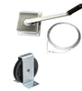 AG45 - 45kg Hand Winch- Kit A for Washing Lines and similar applications - 1 x Winch, 1 x 12m Wire Rope and 1 x Pulleys