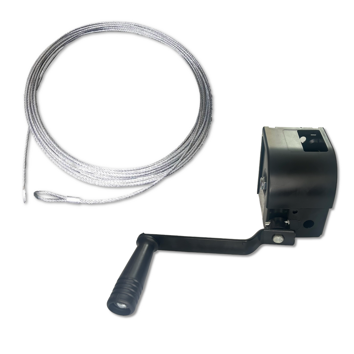 Goliath CS Wire rope winch with new handle design 2026 and wire rope with crimped loop end