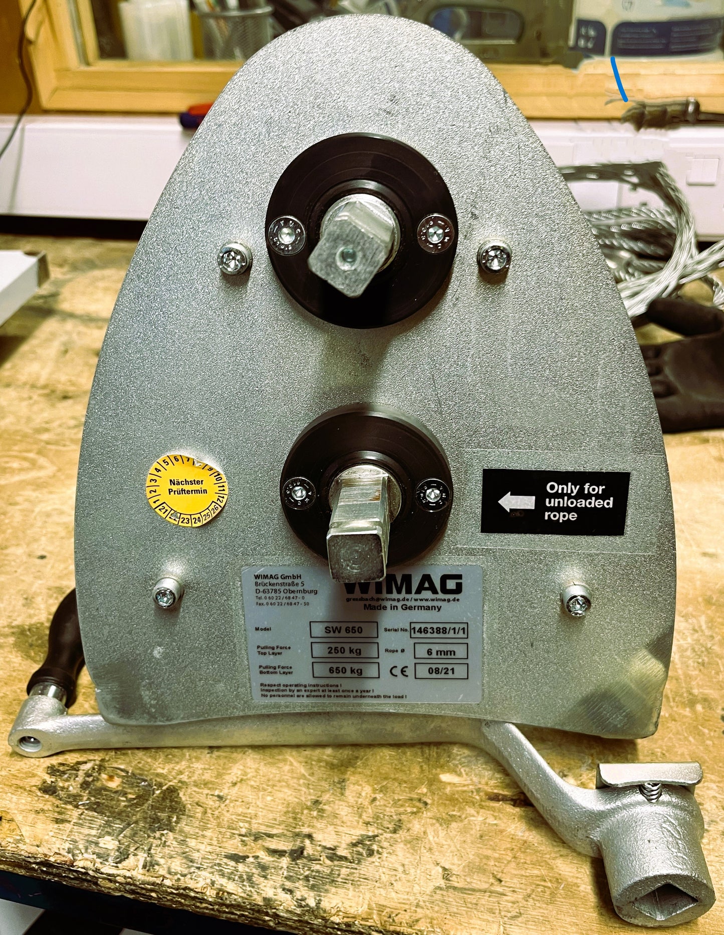 WIMAG - SW650 | SW1250 | SW3000 Braked Rope Hand Winch