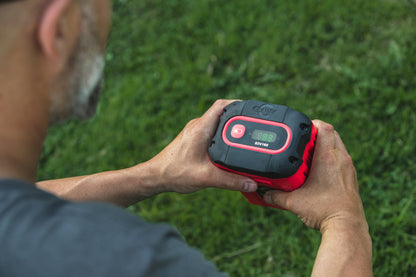 Cramer 82V 2.5Ah Red and Black Professional Li-ion Battery in use