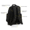 Dirty Rigger Technician's Backpack V1.0 from RiggingUK, showing Unique selling points for rear of packback