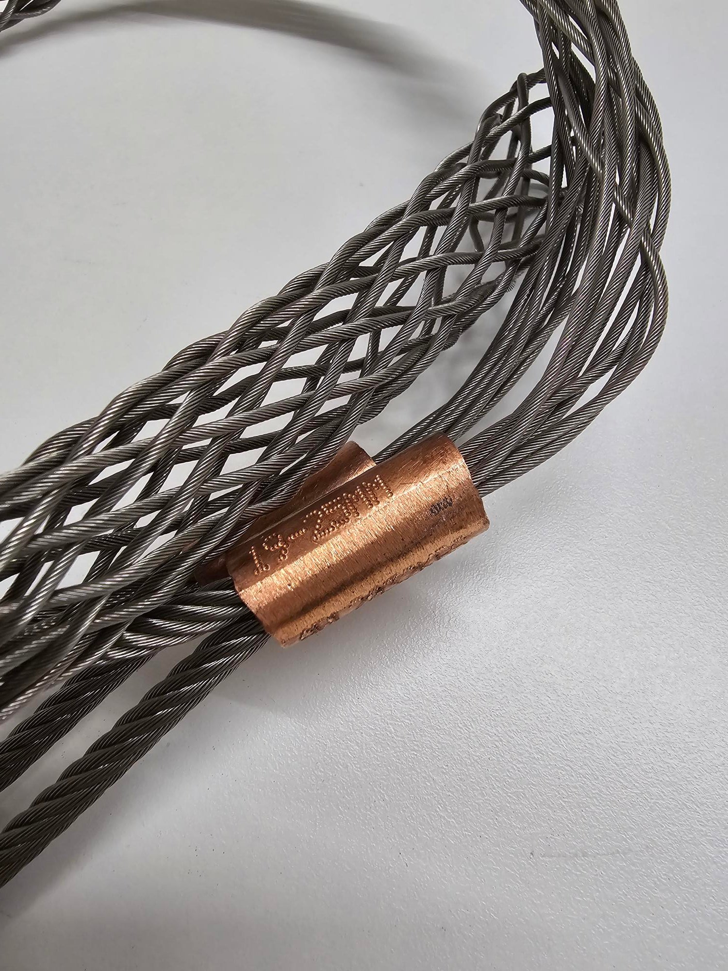 Double Eye Standard Cable Grip - 316 Stainless Steel  - 19 to 25mm Grip Close Up