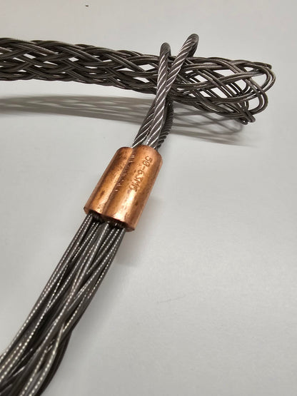 Double Eye Standard Cable Grip - 316 Stainless Steel  - 50-63mm Grip Close Up