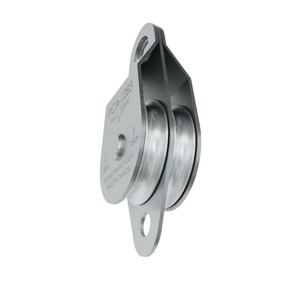 Double Swing Side Pulley Sheave 76mm (Snatch Block for 10mm Rope) from RiggingUK