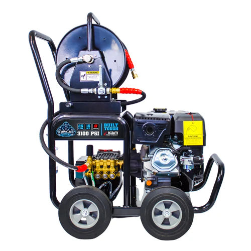 Kiam GORILLA POWER® 3600PSI 15LPM 13HP Petrol Pressure Washer Loncin Engine side view